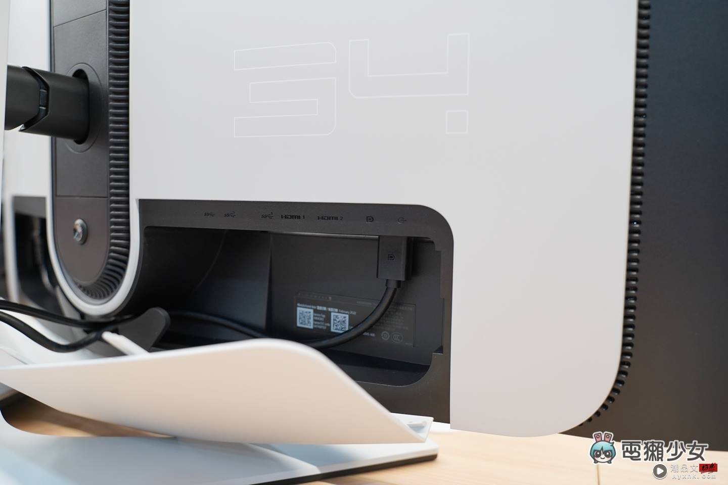 开箱｜最新 QD-OLED 技术显示器，Alienware 34 吋曲面电竞萤幕 AW3423DW 数码科技 图11张